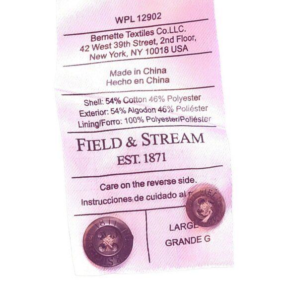 Field and Stream Mens Sport Fishing Shirt Blue Button Down Size Medium JH1638100 - Picture 6 of 6